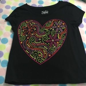 Black with heart design