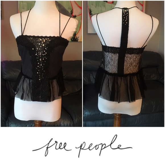 Free People Embellished Sheer top - Picture 1 of 3