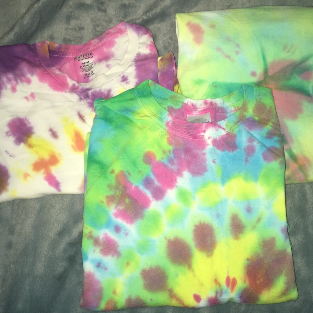 3 Tie Dye T-Shirts