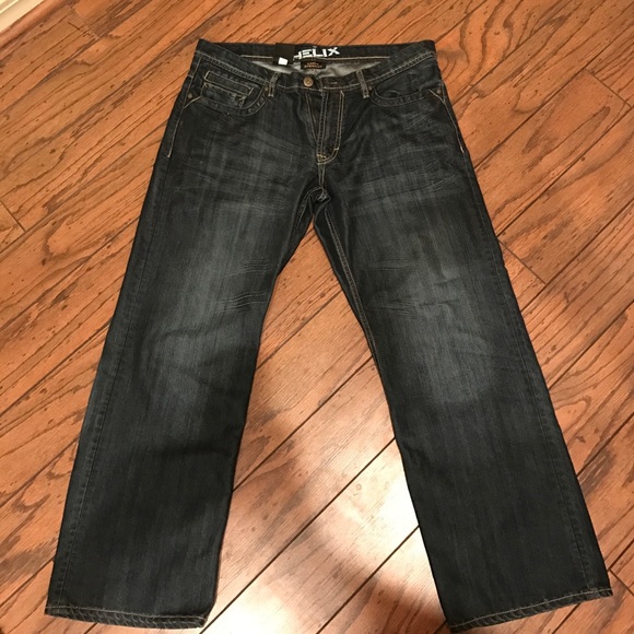 helix loose straight jeans