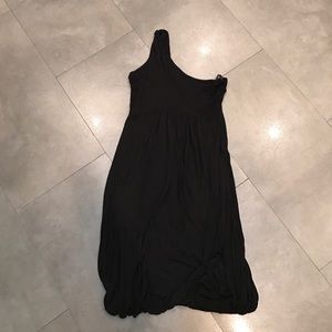 UO black one-shoulder dress