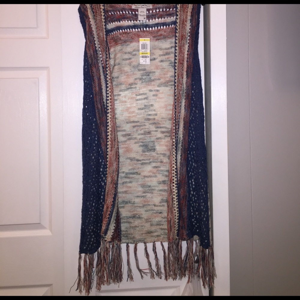 American rag short sleeve cardigan