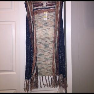 American rag short sleeve cardigan