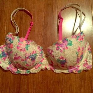 PINK push up bra