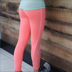 Lululemon coral pace leggings