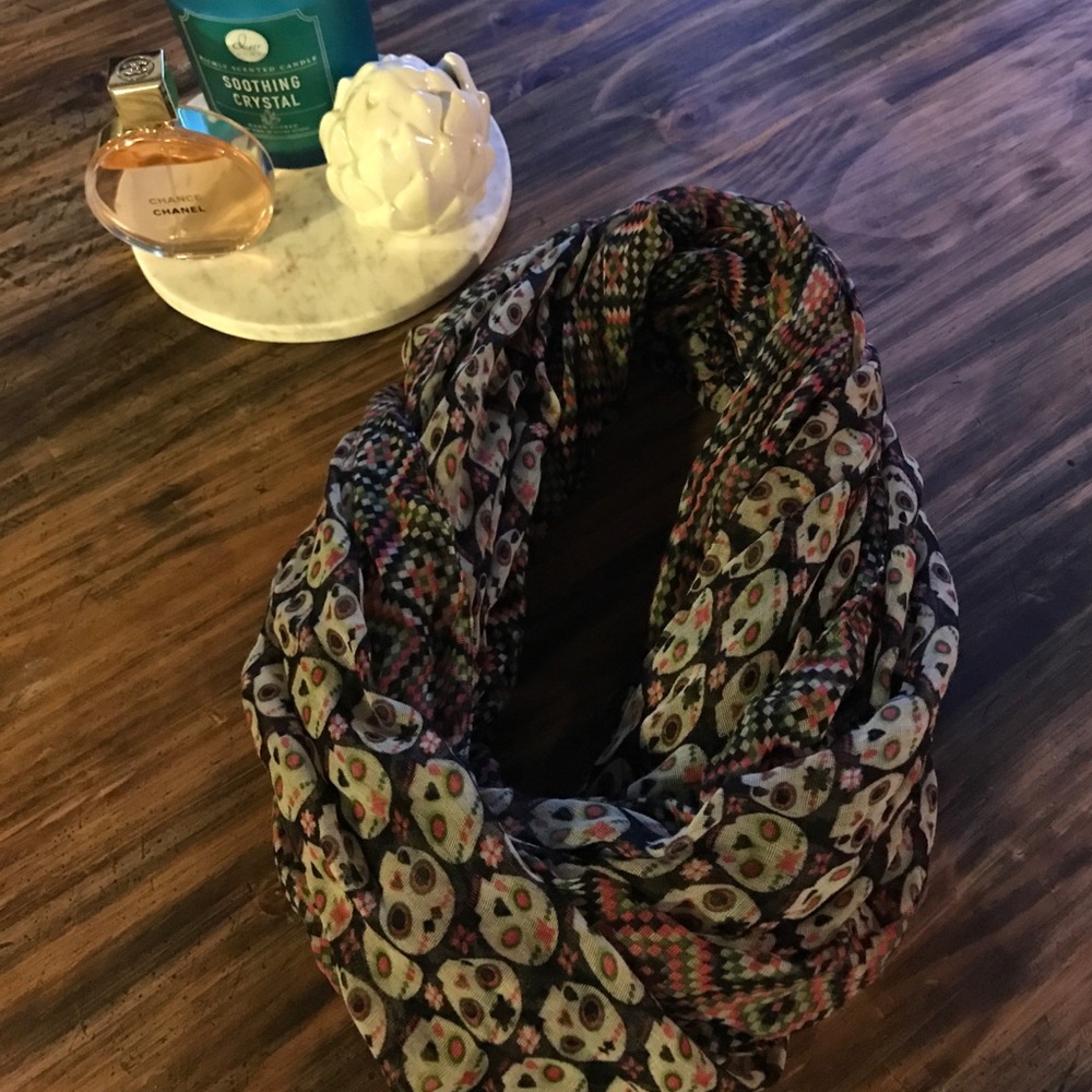 Day of the dead infinity scarf