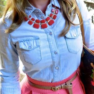 Jewelry - Coral Pink Statement Necklace Jewelry - Coral Pink Statement Necklace