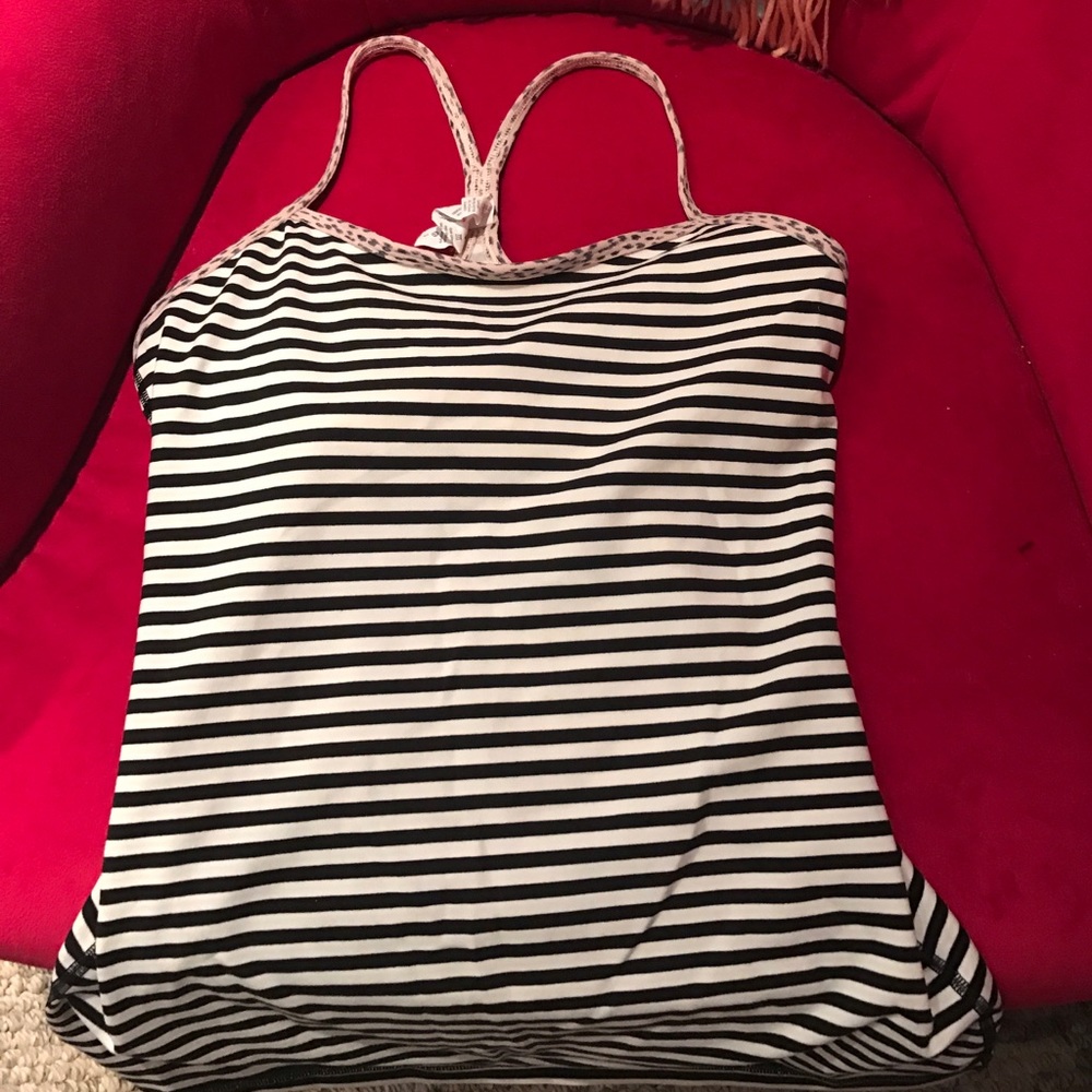 Lululemon striped tank work out top