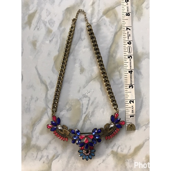 Jewelry - Baublebar Pink/Blue Statement Necklace Jewelry - Baublebar Pink/Blue Statement Necklace