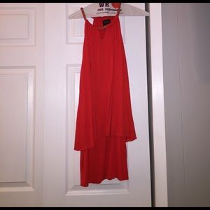 Orange/red short dress Laundry by Shelli Segal