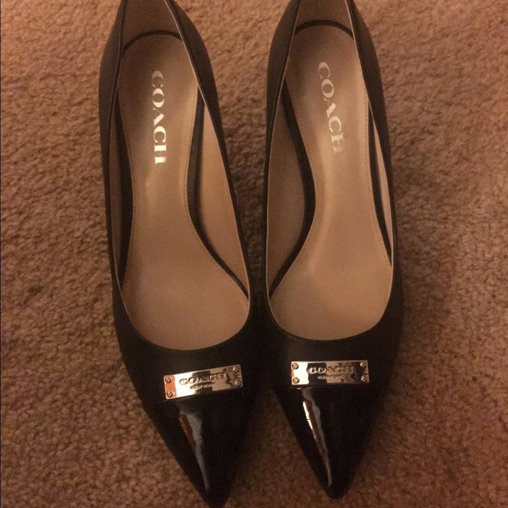 Black Coach Heels