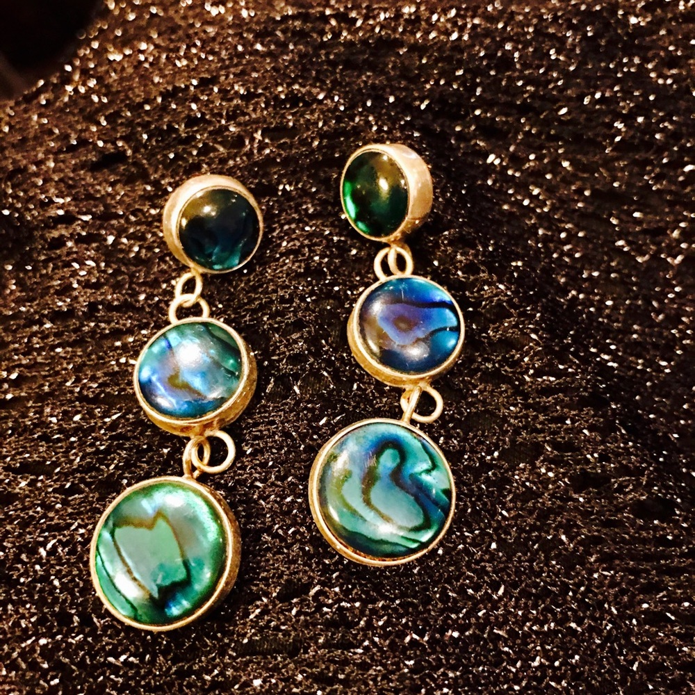 Blue Dangle Earrings