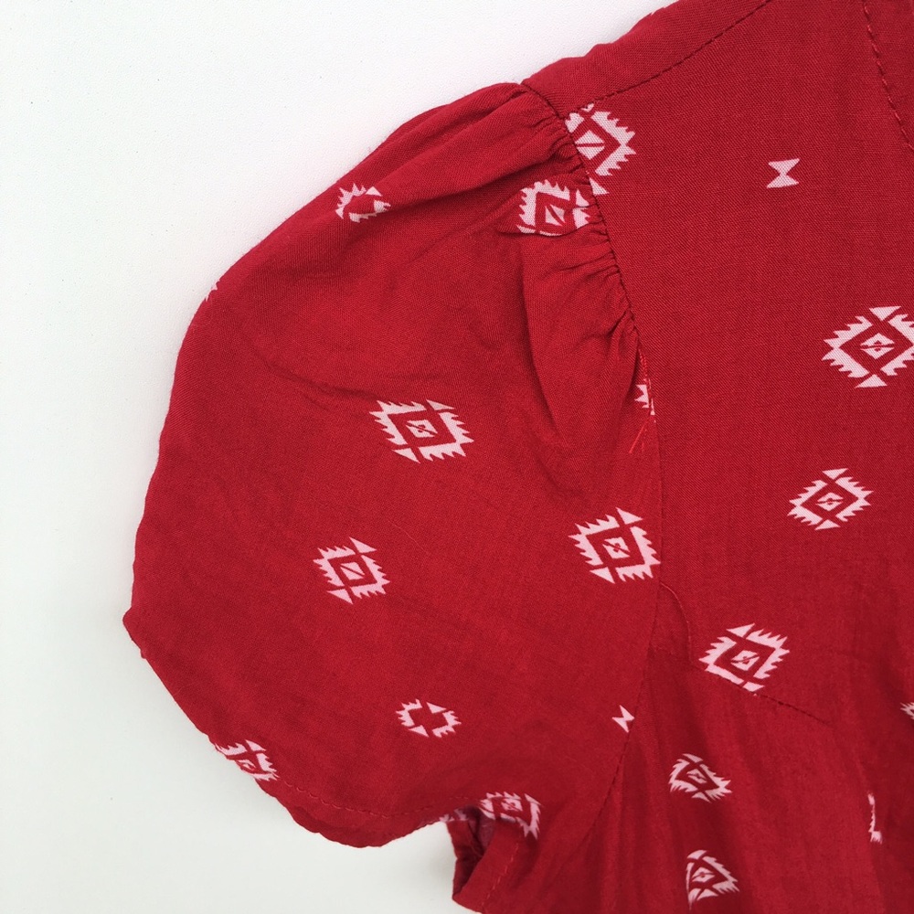 Cotton On Printed Red Skater Dress - Picture 3 of 4