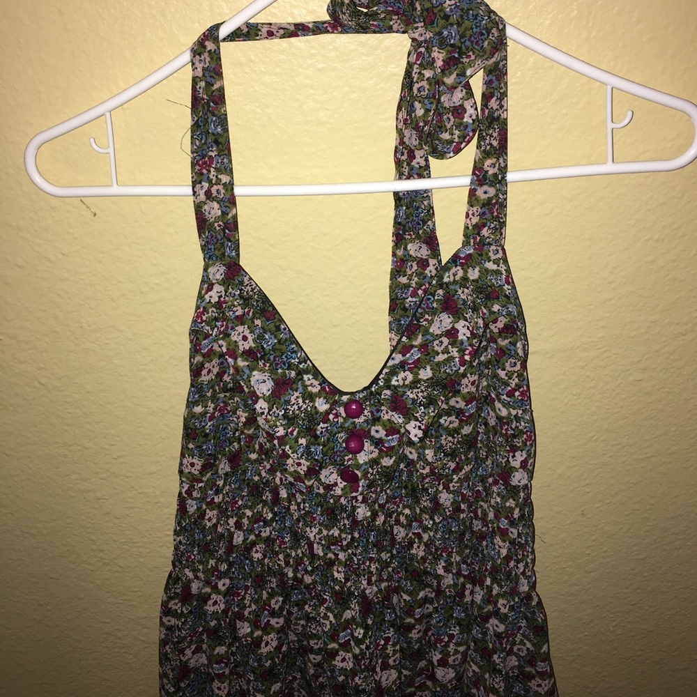 Floral halter dress