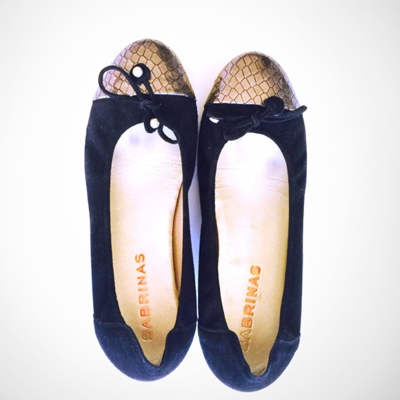 Two tone suede flats - Picture 4 of 4