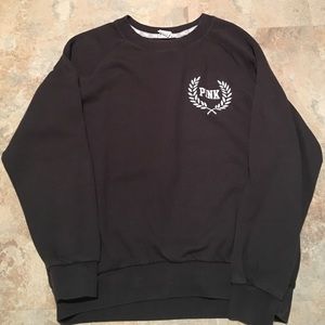 💕PINK crew neck gray sweatshirt💕