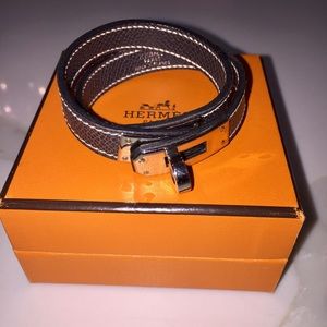 Hermes double wrap bracelet