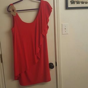 Betsy Adams-Cocktail Dress Red