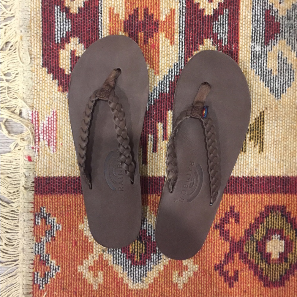 FLASH SALE NWOT Rainbow Flip Flops/Sandals