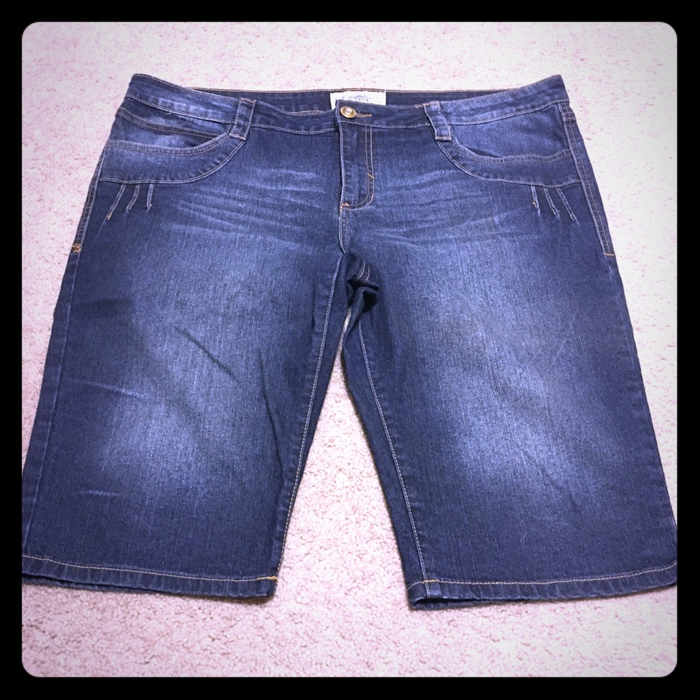 Denim Bermuda shorts