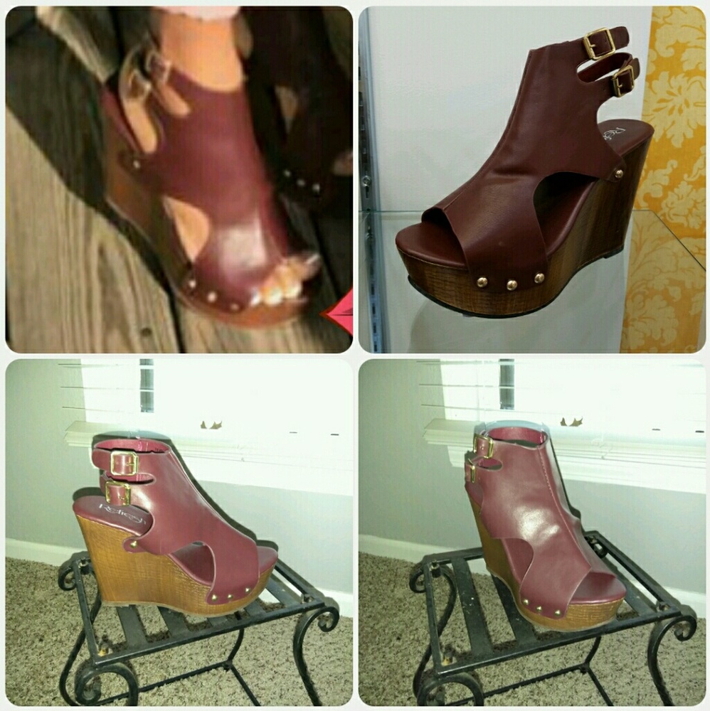 Burgundy Wedge