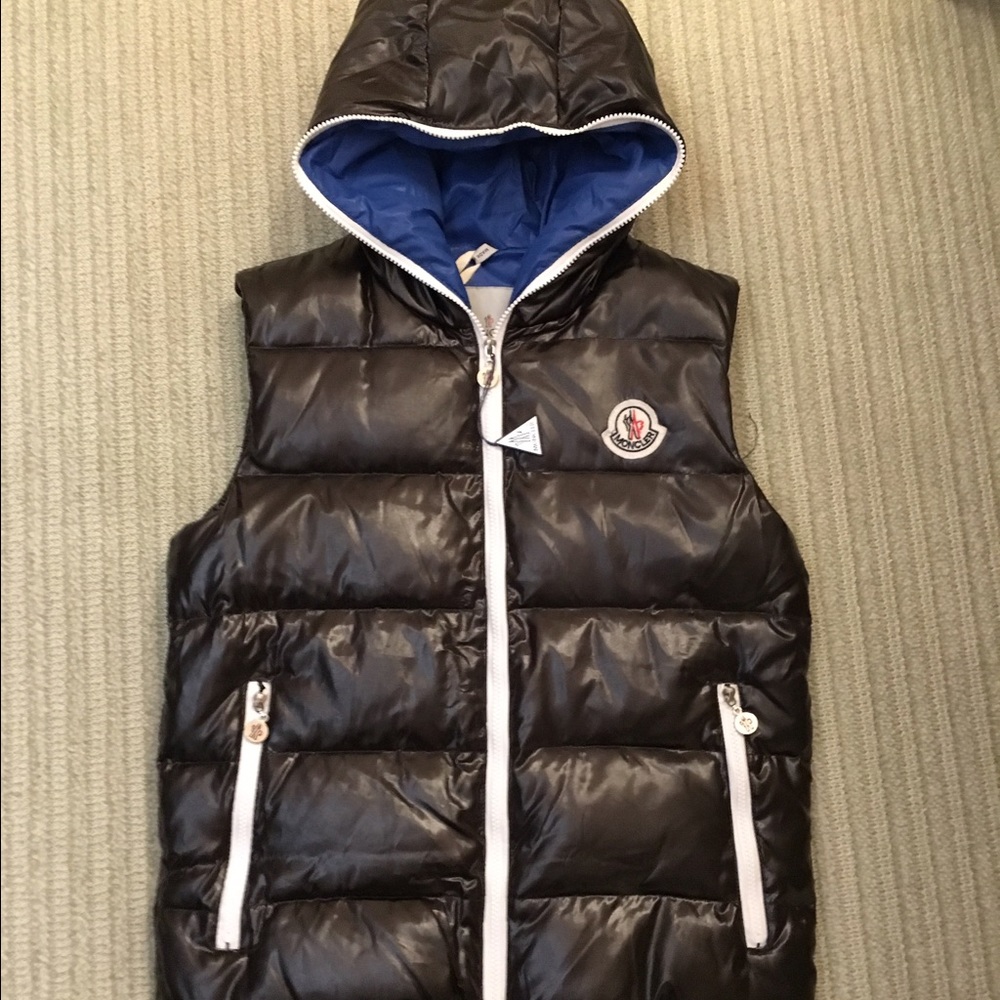 Puffer Vest Chocolate Brown with Hood