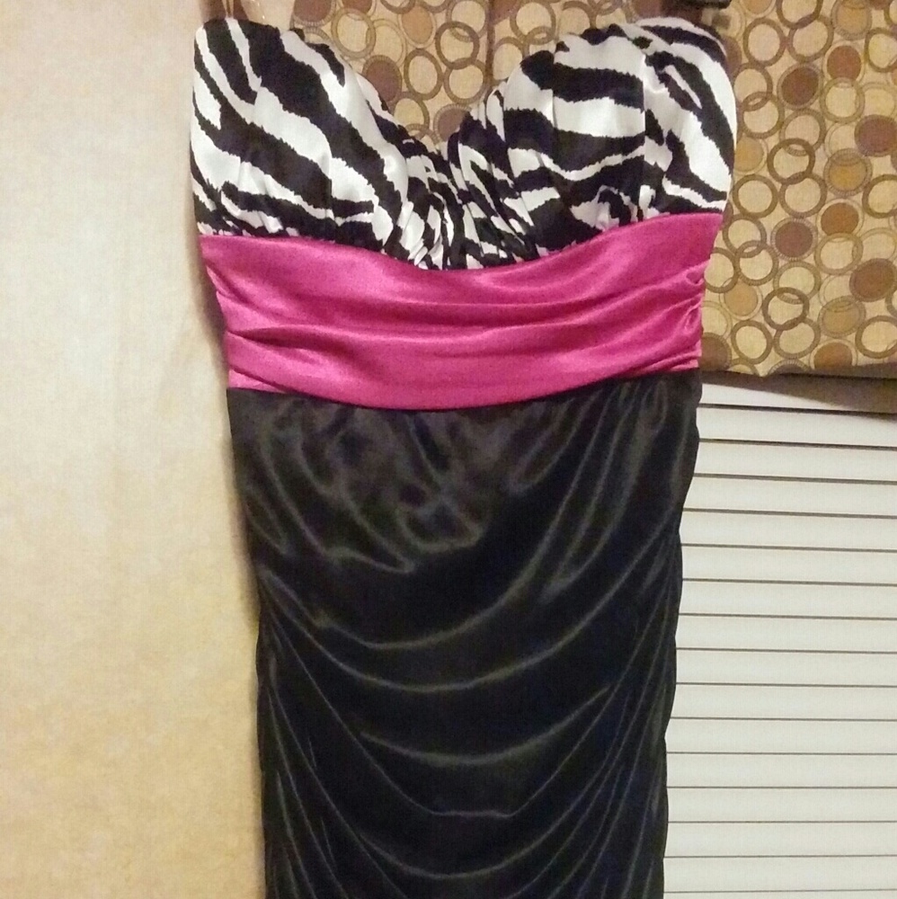 Speechless size Medium Pink and Zebra Dress