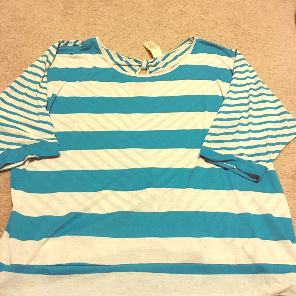3/4 length plus size top