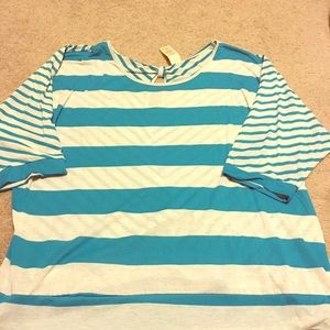 3/4 length plus size top