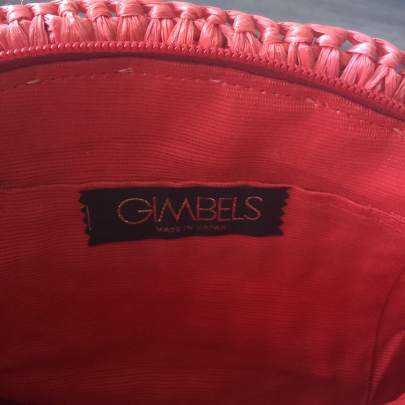 Red Straw Clutch with a Zipper - Picture 2 of 3