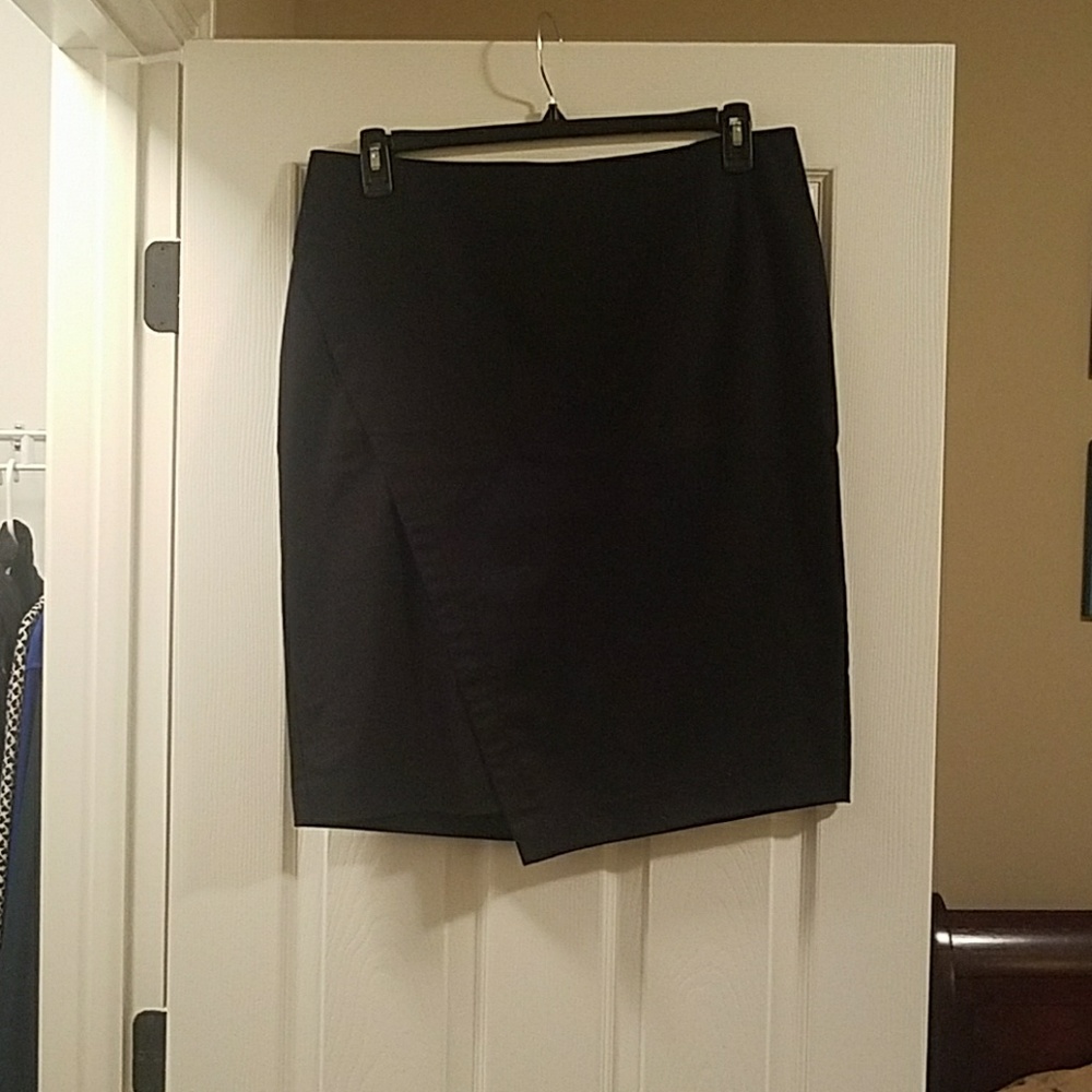 Asymmetrical pencil skirt