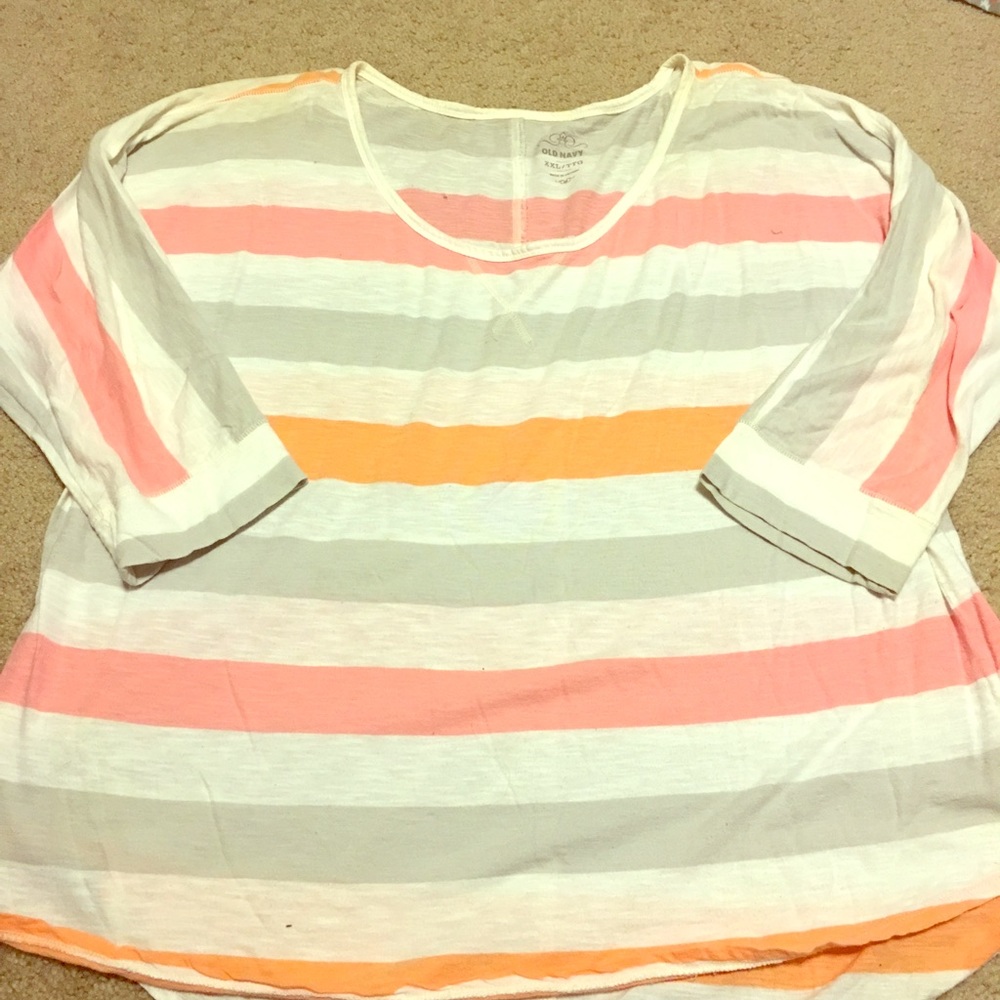 Plus size 3/4 length blouse