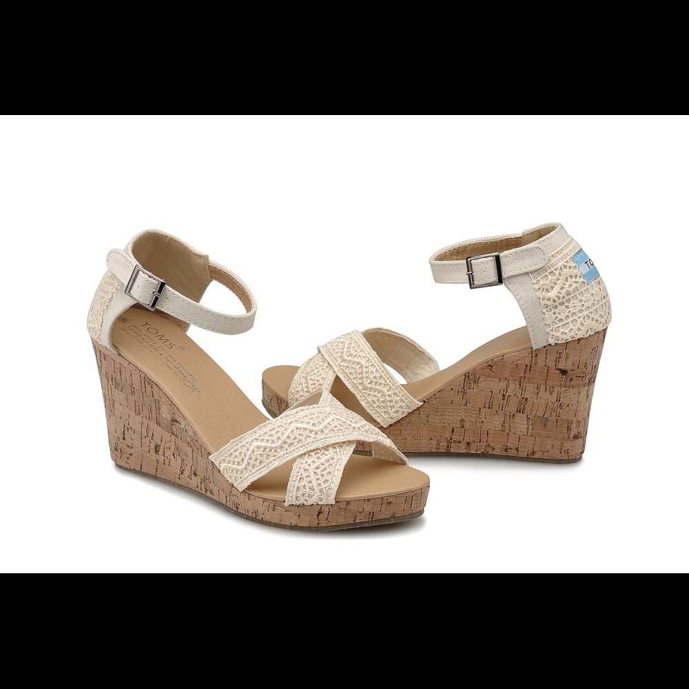 TOMS lace wedges