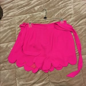 Scalloped shorts