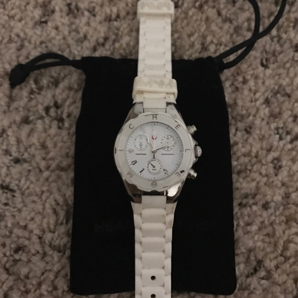 Tahitian jelly white Michele watch