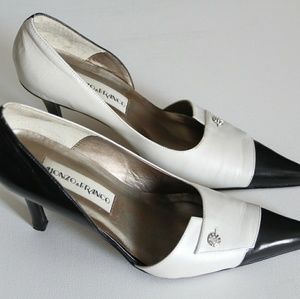 Monzo & Franco pearlescent bottoms heel size 8