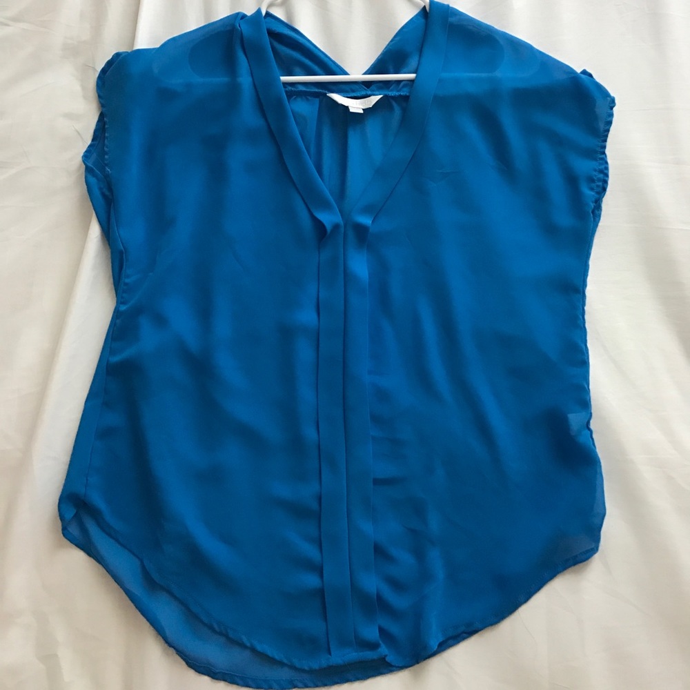 Charming Charlie's Blue sheer, flowy top!