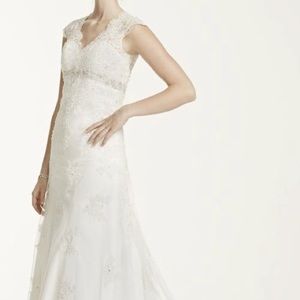 NWT Cap Sleeve Wedding Dress w/ preservation kit