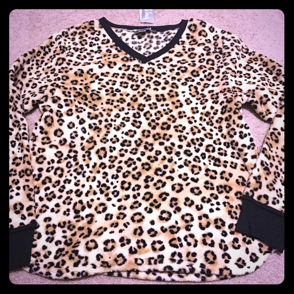 Matching cheetah pajama set
