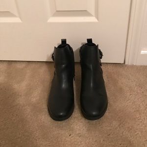 Black ankle boots