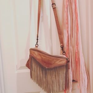 Liebeskind fringe leather cross-body bag