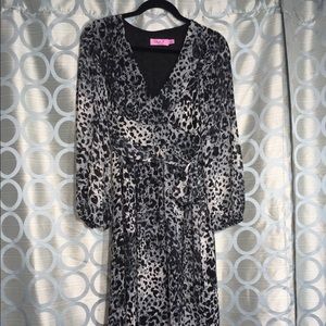 Eliza J Size 8 EUC Leopard Print Dress