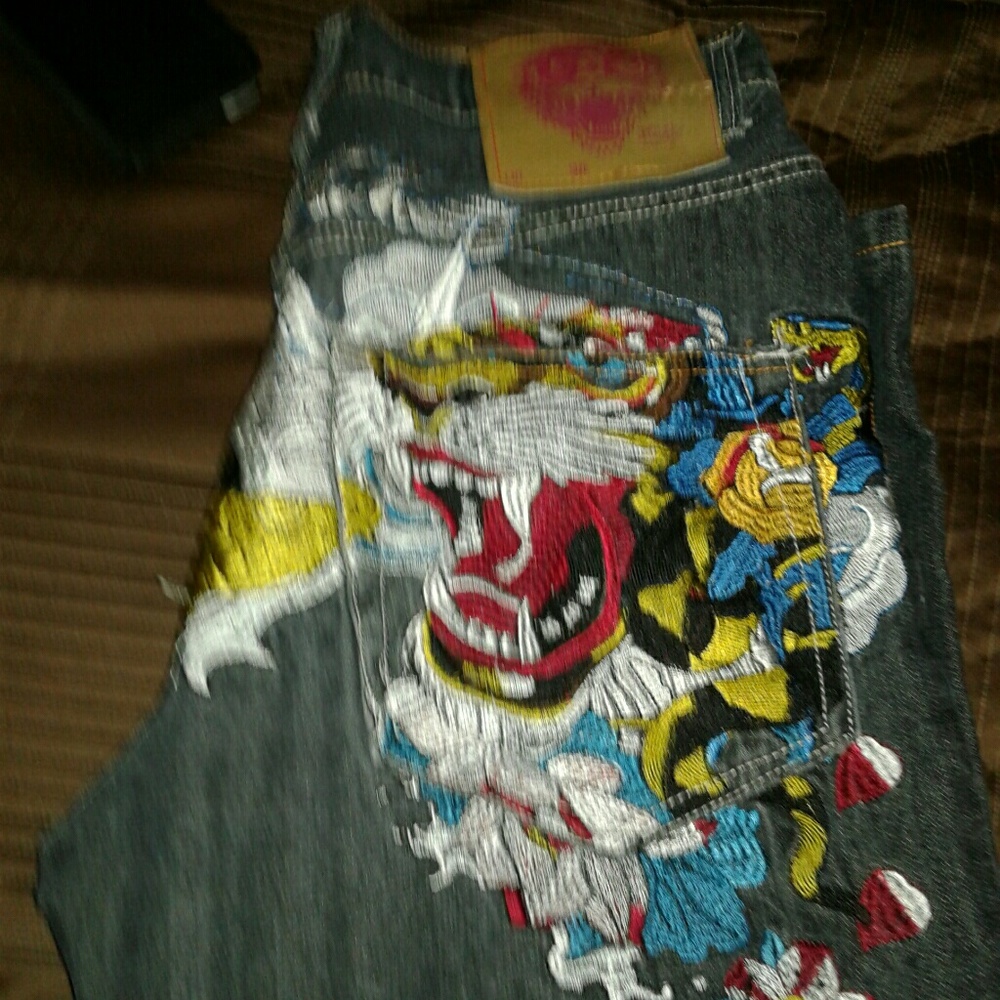 Black Don Ed Hardy By Christian Andigier Jean