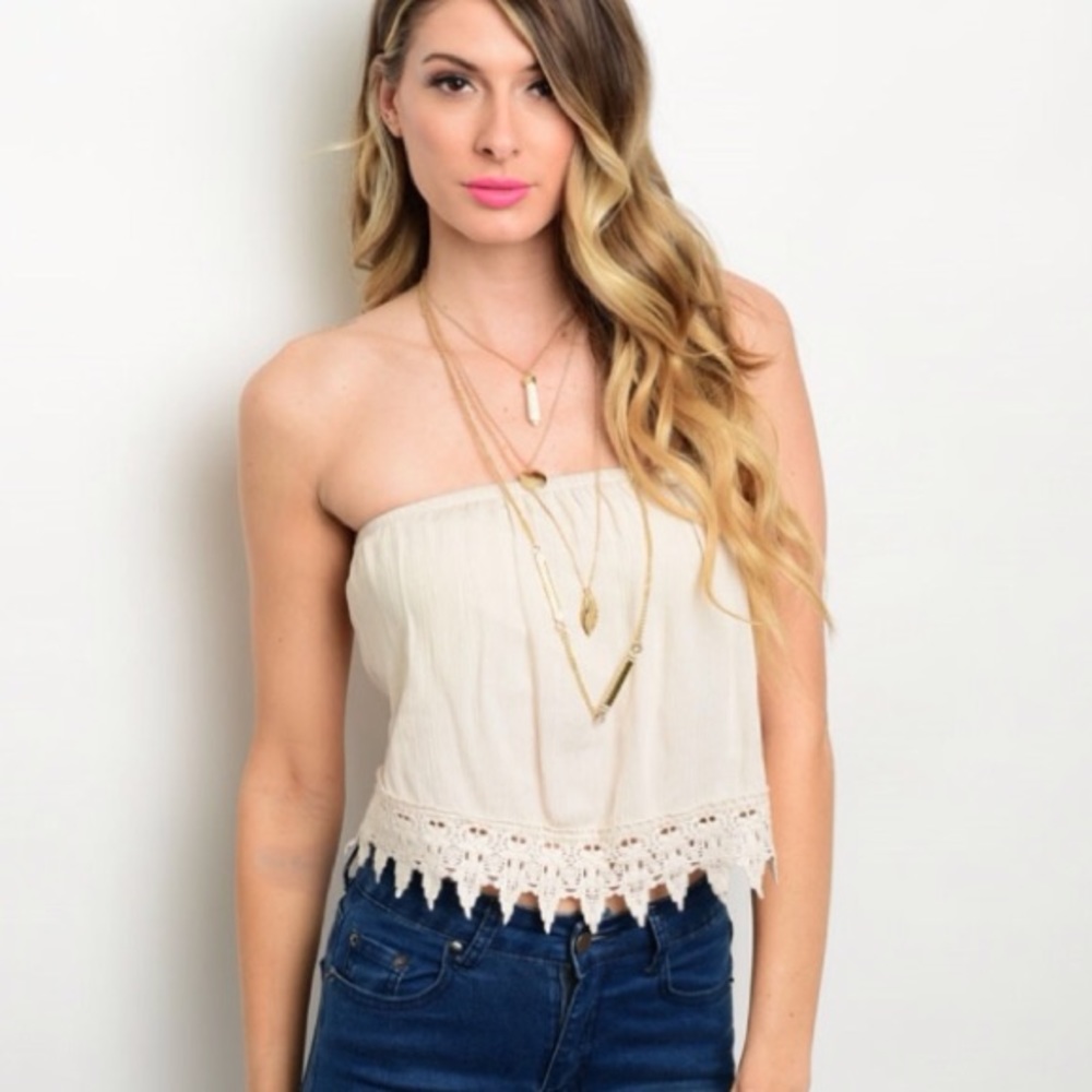 Crochet Trim Tank Top