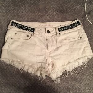 White Denim AE cutoffs