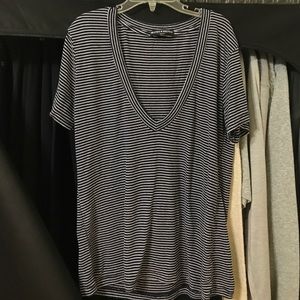 Brandy Melville Striped V neck