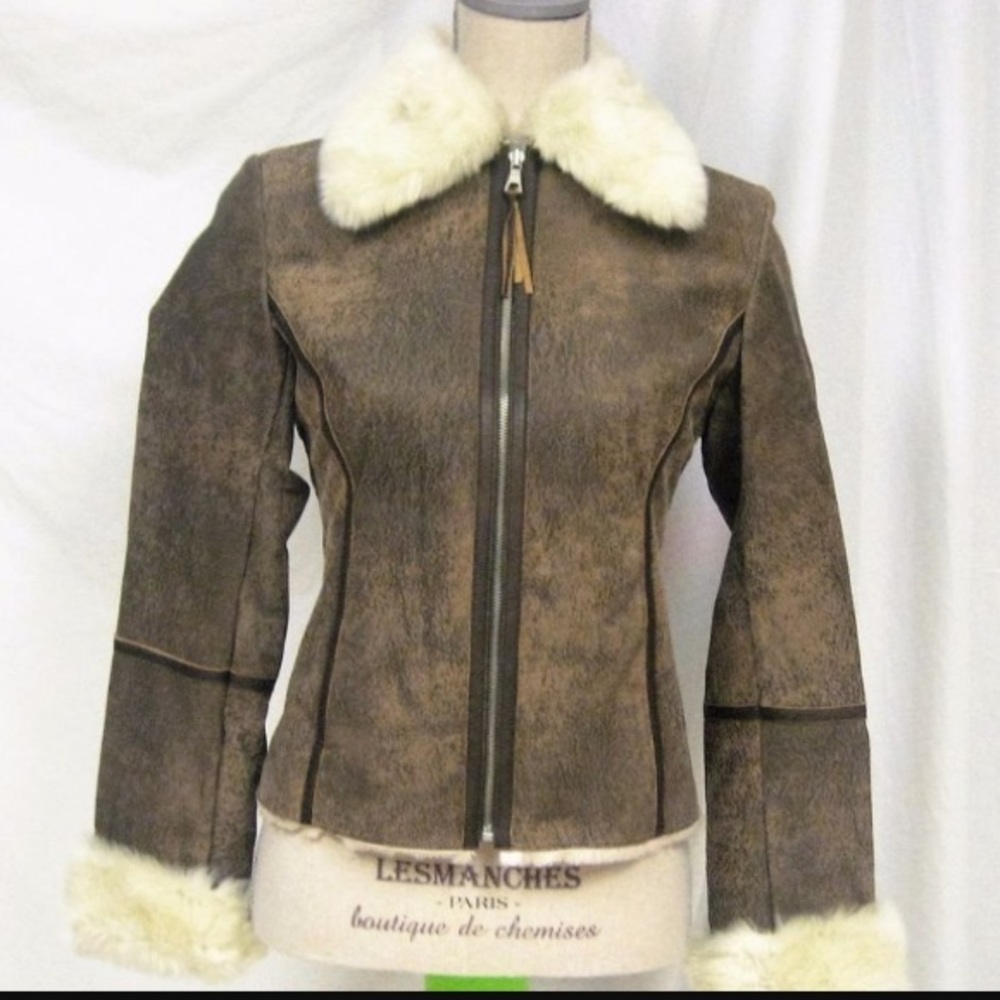 Express fitted Leather Jacket