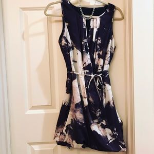H&M black floral dress