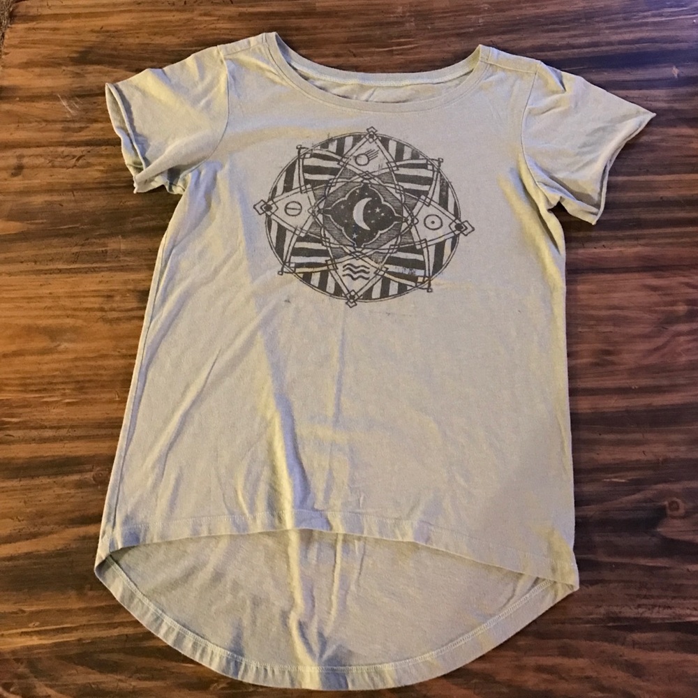 Sea foam green tribal boho tee