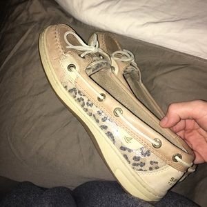 Cheetah print Sperry Top-sider